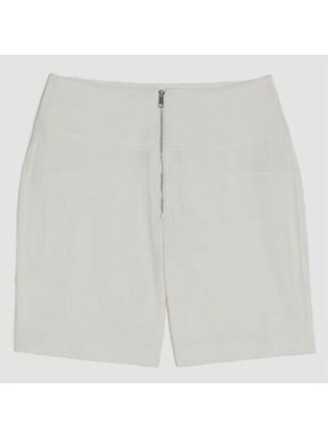 

DANIELLE BERNSTEIN Женские шорты цвета слоновой кости с молнией и карманами Размер, Цвет слоновой кости, 819P090