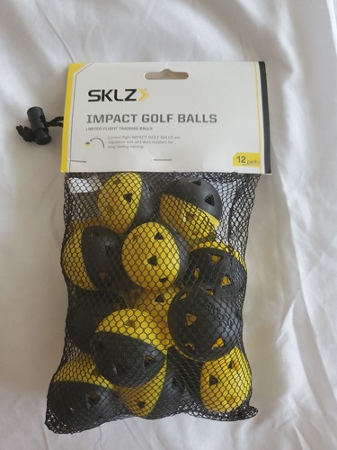 SKLZ Limited-Flight Practice Impact Golf Balls, 12 Pack