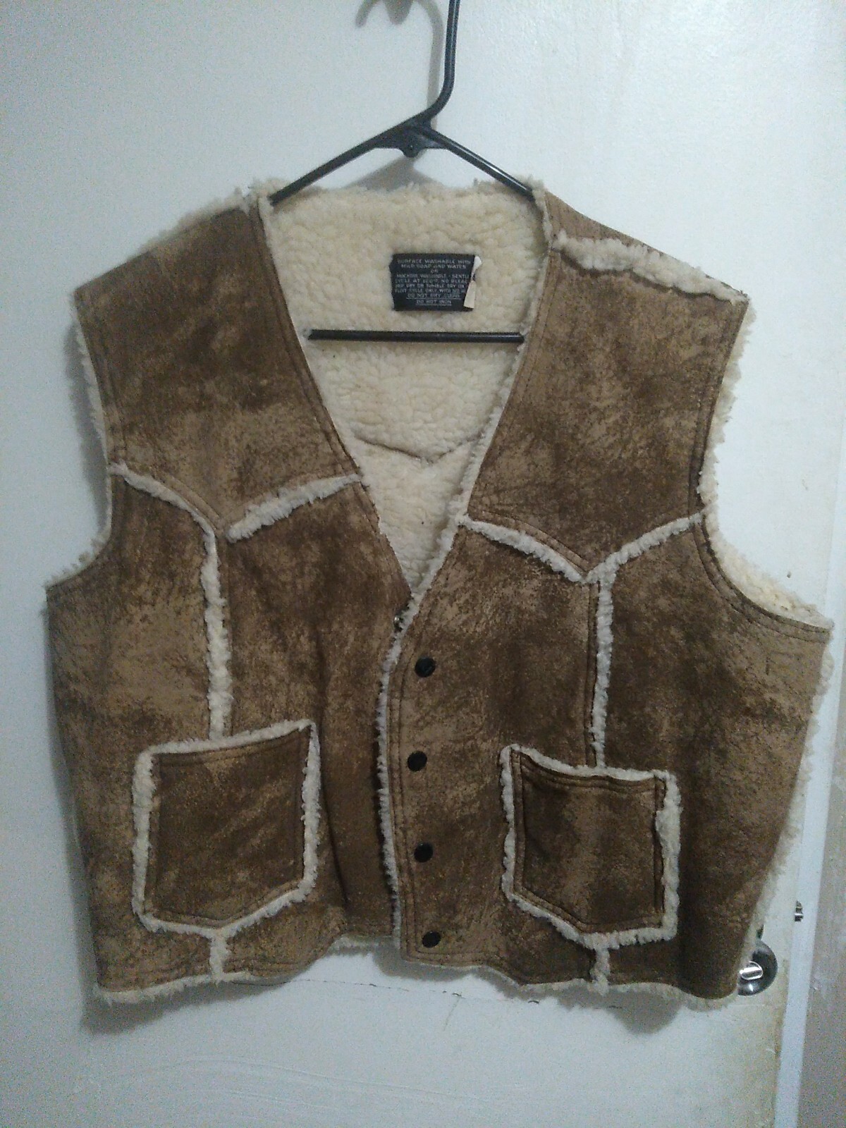 SUEDE LEATHER VINTAGE WESTERN COWBOY 