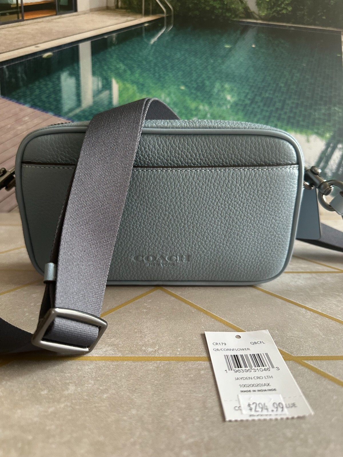 Coach Jayden CR179 Crossbody Leather Handbag cornflower NWT