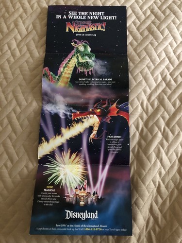 2009 Disneyland Amusement Park Flyer Brochure Summer