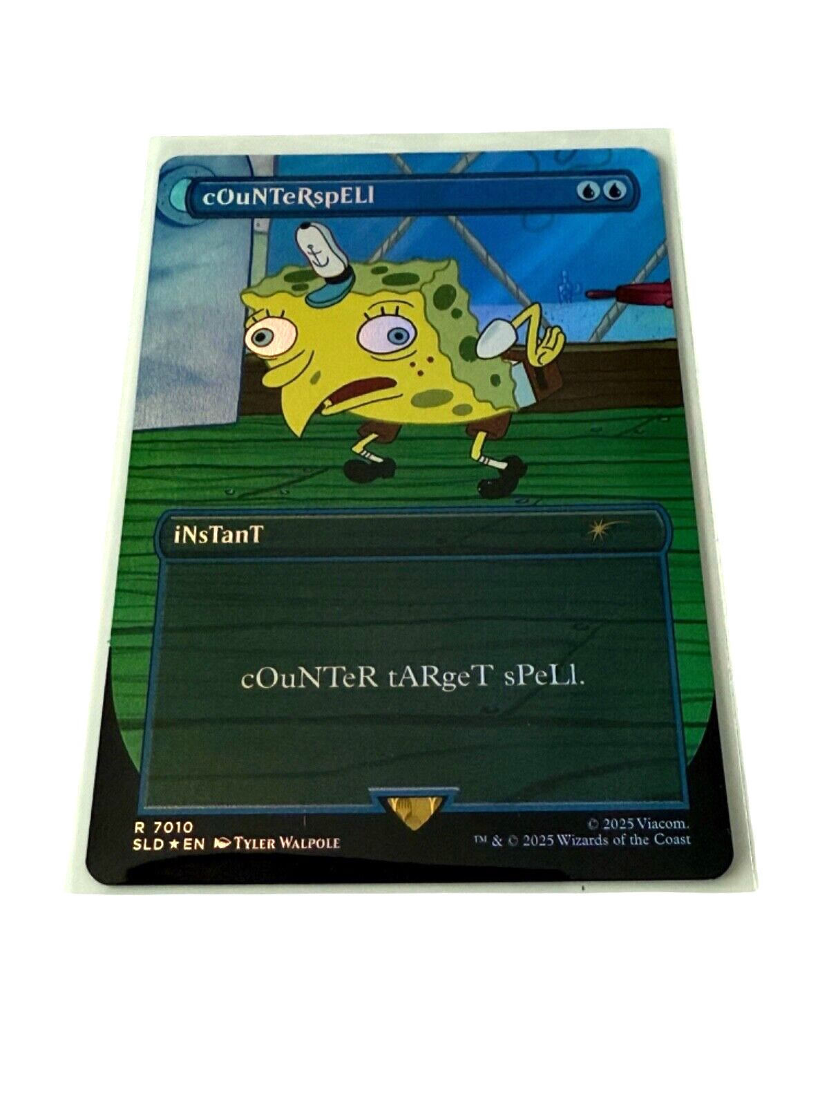 Counterspell Foil 7010 Spongebob Secret Lair RARE Bonus Card