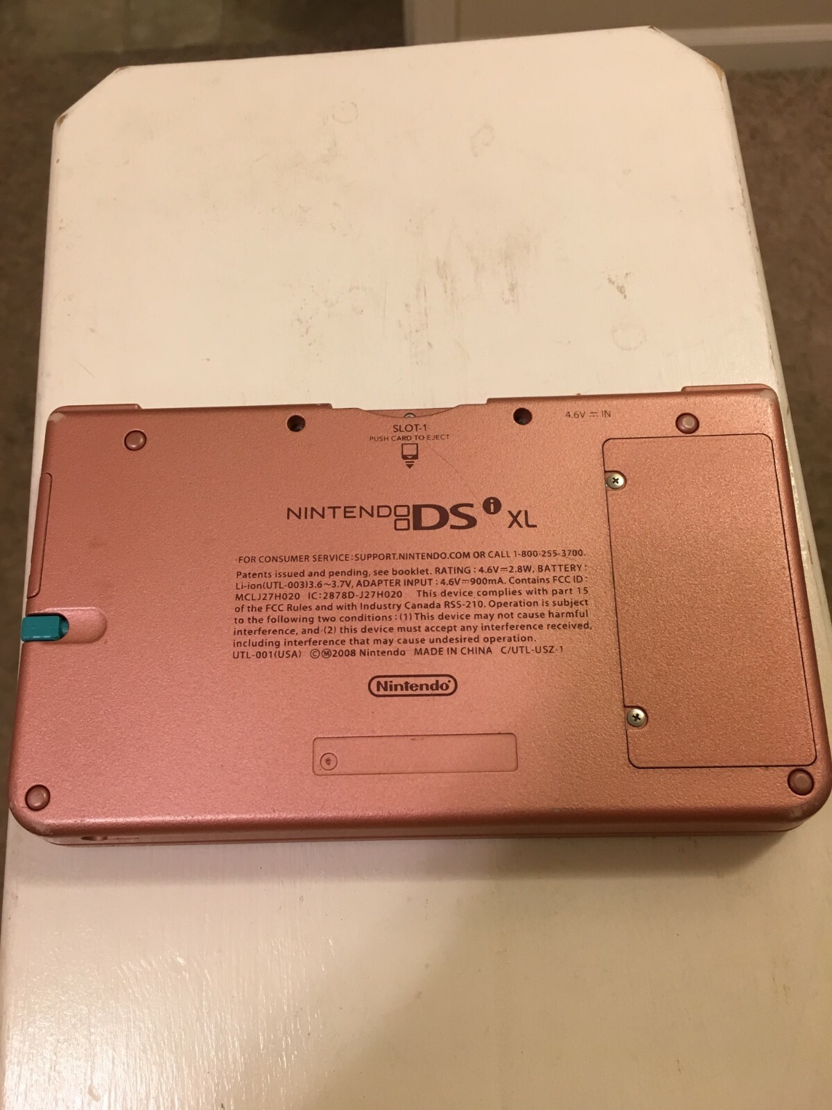 Nintendo DSI XL System Pink with Charger and Stylus - Working (NO GAMES)