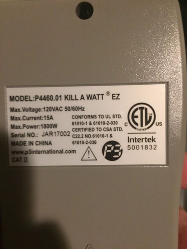 P3 International P4460 Kill A Watt EZ Electricity Usage Monitor PRE OWNED Great!