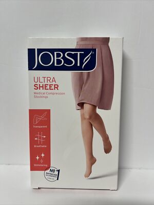 Jobst Women Ultra Sheer Compression Socks Medium/ Petite Knee CT 15-20