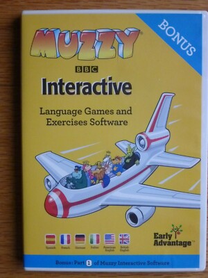 Muzzy Interactive Language Games & Exercises Software Part 1 Bonus PC MAC CD BBC