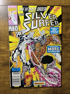 SILVER SURFER 71 NEWSSTAND  RON LIM COVER RON MARZ STORY MARVEL 1992