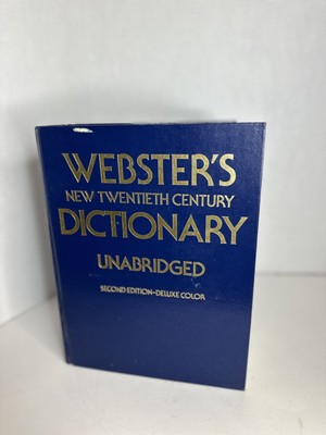 Webster New Universal Unabridged Dictionary Deluxe Second Edition 1983