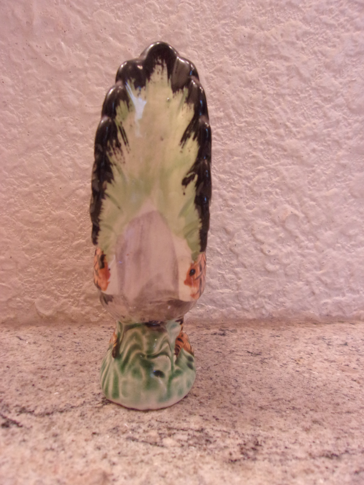 Vintage Ceramic Porcelain Rooster Figurine  Marked Japan 5 1/2