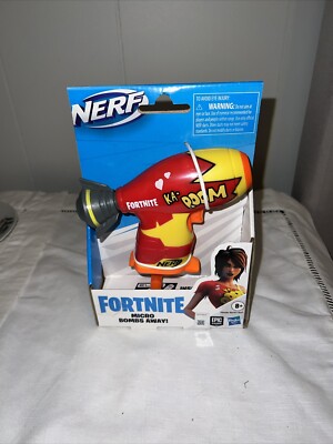 Nerf Fortnight Micro Bombs Away Mini Blaster & 2 Elite Darts