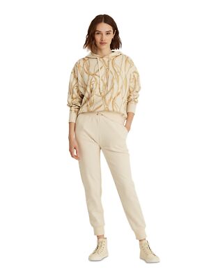 

LAUREN RALPH LAUREN Женский бежевый свитшот с рисунком логотипа