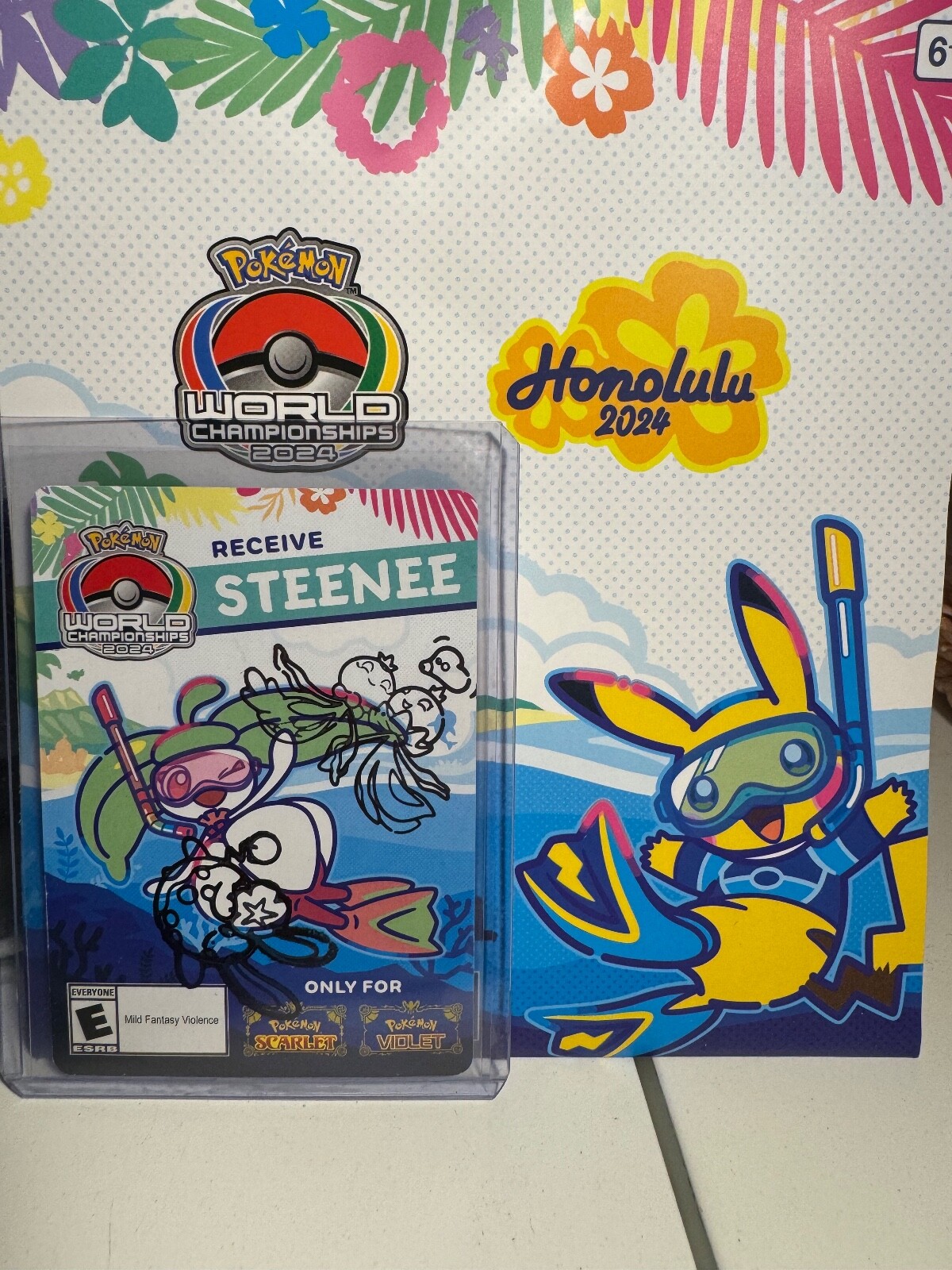 Pokemon World Championships 2024 Steenee Card rally stamps