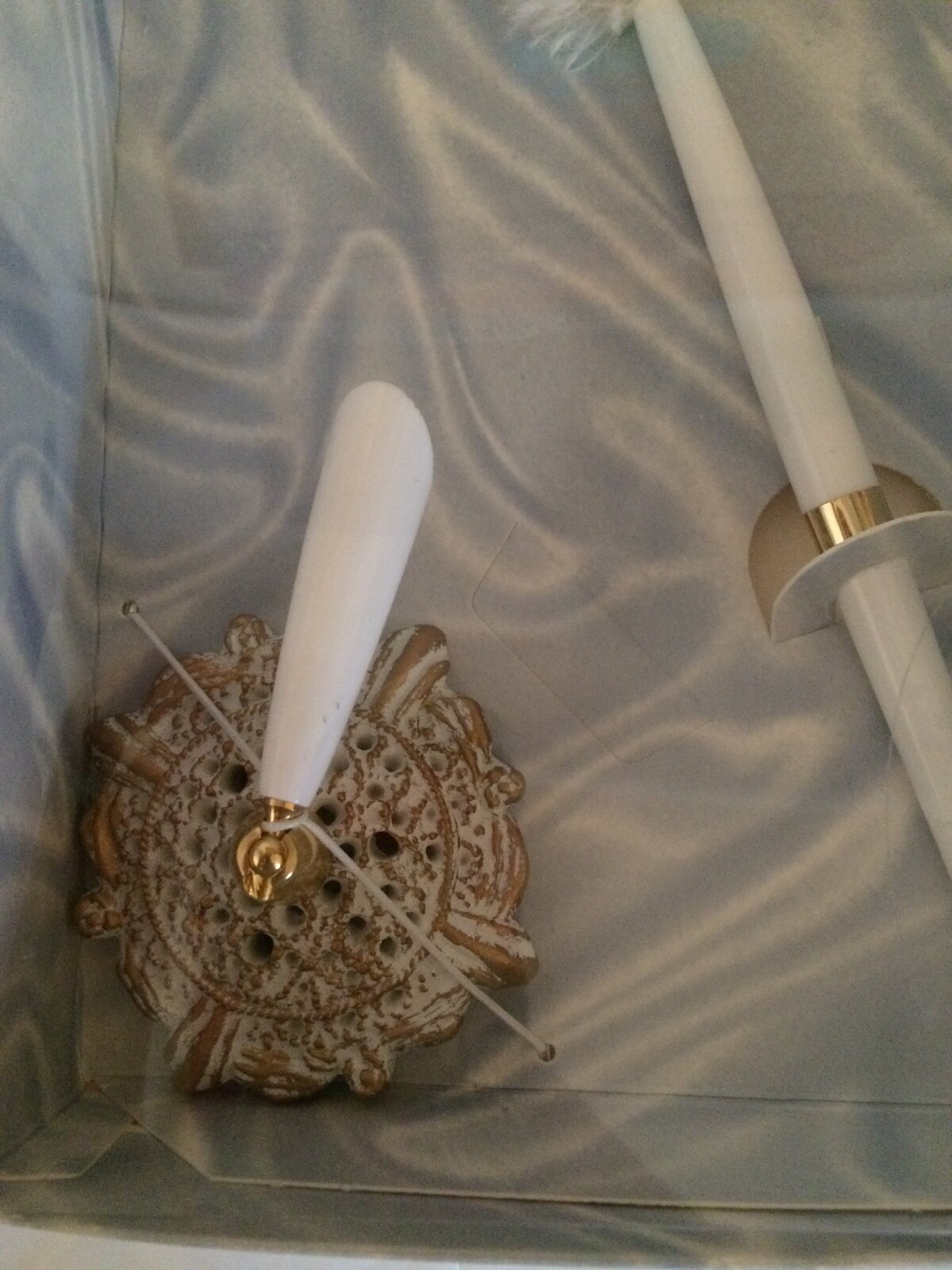 wedding pen and base, treasure masters, new, white