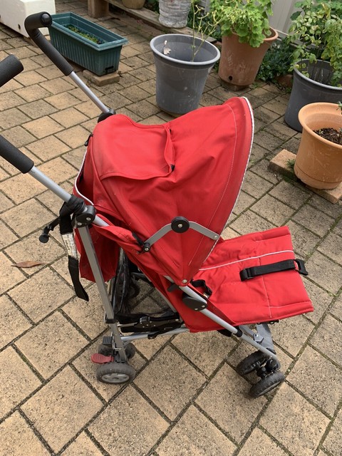 steelcraft holiday stroller red