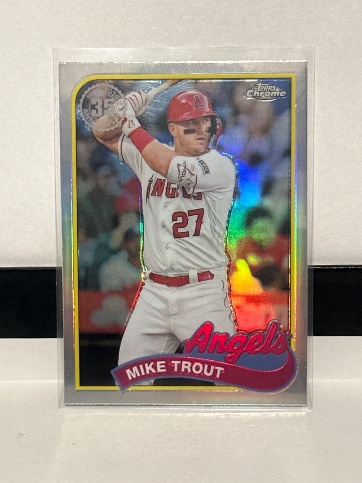 2024 Topps Chrome Mike Trout 35th Anniversary Refractor
