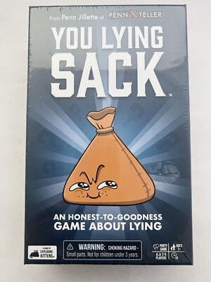 New   Sealed   You Lying Sack Game   By Exploding Kittens Penn & Teller