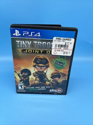 Tiny Troopers Joint Ops Zombie Edition Sony PlayStation 4 PS4 CIB Complete Works