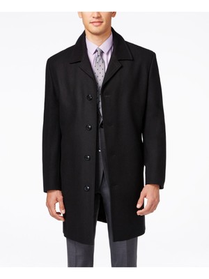 

Мужское черное пальто LONDON FOG 40л, Черный, L90115