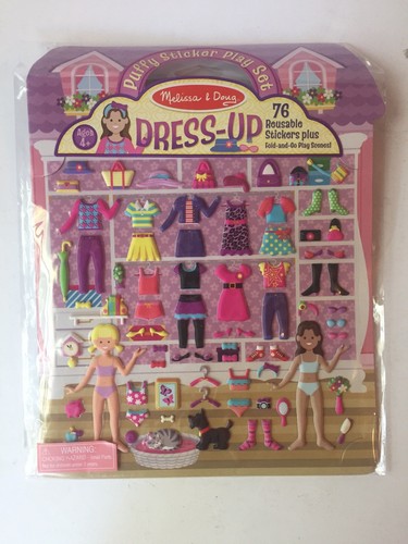 New Melissa & Doug Dress Up Puffy Sticker Playset #2195