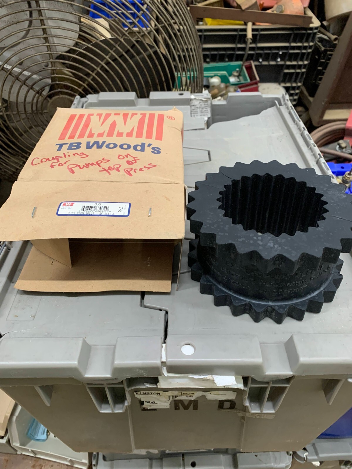 Couplers & Bearing 9JES WOODS INSERT EPDM, SPLIT 9JES *** Th