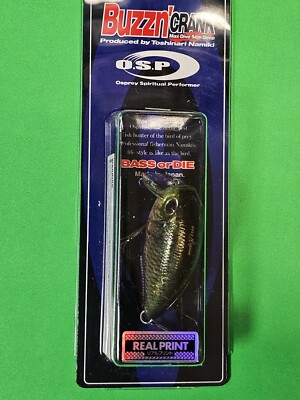 osp osprey buzzn' crank 2'' 3/8oz super shallow crankbait real print bitterling