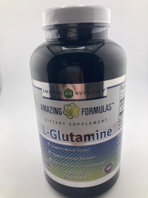 Amazing Formulas L Glutamine 1000mg, 240 Tablets | Amino Acid Supplement 8/2025