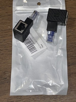 RJ45 Connectors Male To Female 2pcs Cat5 Cat6 Cat7   C390