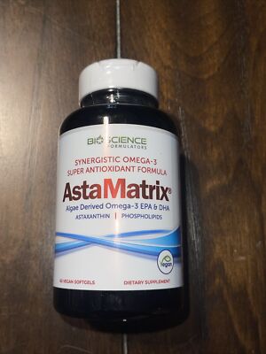 AstaMatrix  Algal Omega 3 DHA EPA Cardio Vascular Health Optimal Brain Function.