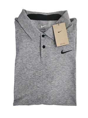 Nike Dri-FIT Tour Golf Polo Men s Size XL DV3123-010 Grey
