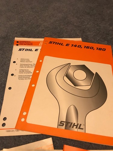 STIHL E14,E20- E140,E160,E180 Repair Manual Plus Stihl XL T-shirt