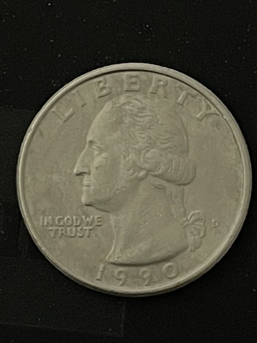 USAリバティクオーターDOLLAR☆1990年D☆ジェファーソン25セント美品 ☆コレクター必見！！ ビンテージ リバティ コイン アメリカ