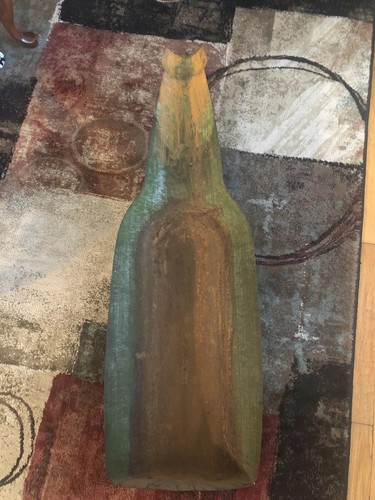 X Rare 1940 Budweiser Bottle Curved Metal 49