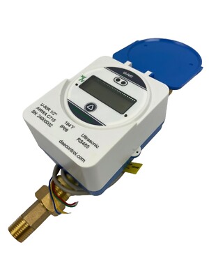 DAE U-50R 1/2'' Hot Ultrasonic Flow Meter, RS485, IP68, NPT Coupling, Gallons