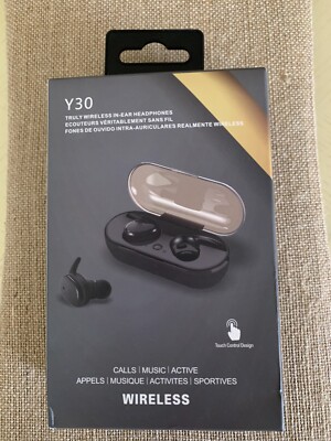 Y30 TWS Earbuds Bluetooth Waterproof Wireless Smart Touch Control Sport Earbuds
