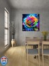 Roses Diamond Art Kits for Adults, 5D Diamond Painting for Adult Beginners, DIY Full Drill Round Gem Painting Dot Art for Adults，Home Wall Decor 13.78x13.78 Inch
