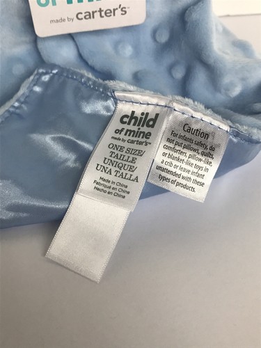 Carters Child Mine Puppy Dog I Love Mommy Blue Security Blanket Lovey ~Tag Wear