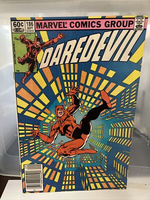 Marvel Comics Daredevil 186 Frank Miller Story. NM RANGE 
