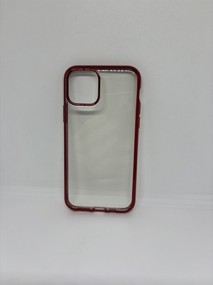 torras soft shockproof case compatible with iphone 11pro red/clear
