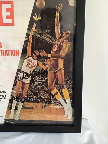 Kareem Abdul Jabar Wilt Chamberlain Autographed Authenticated Life Magazine 1972