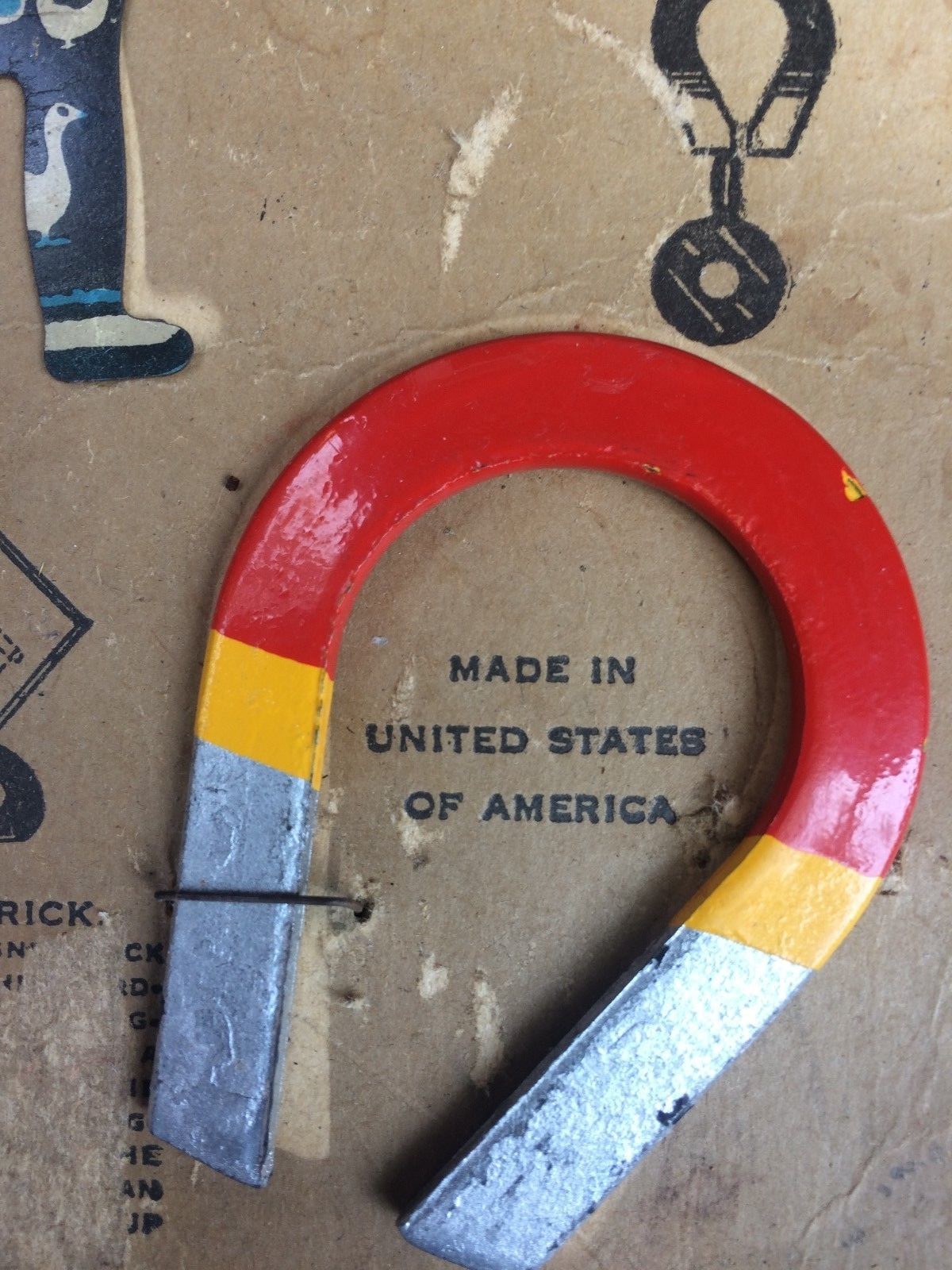 RARE ANTIQUE VINTAGE EARLY TIN TOY AMERICAN MAGNET ELECTRIC ACRABAT CIRCUS CLOWN