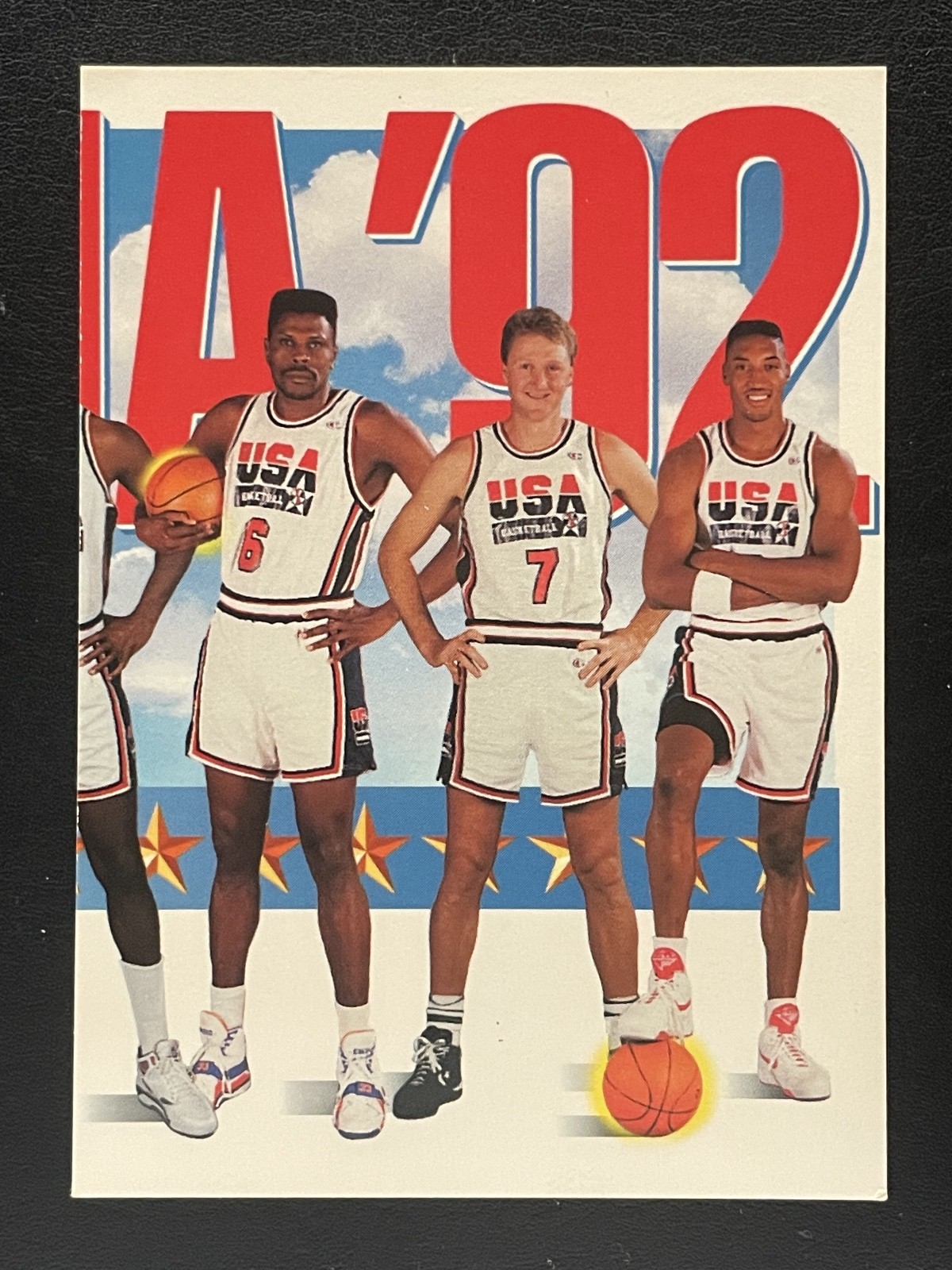 1992 Skybox USA Basketball #546 Mullin Barkley Robinson Jordan Stockton Bird