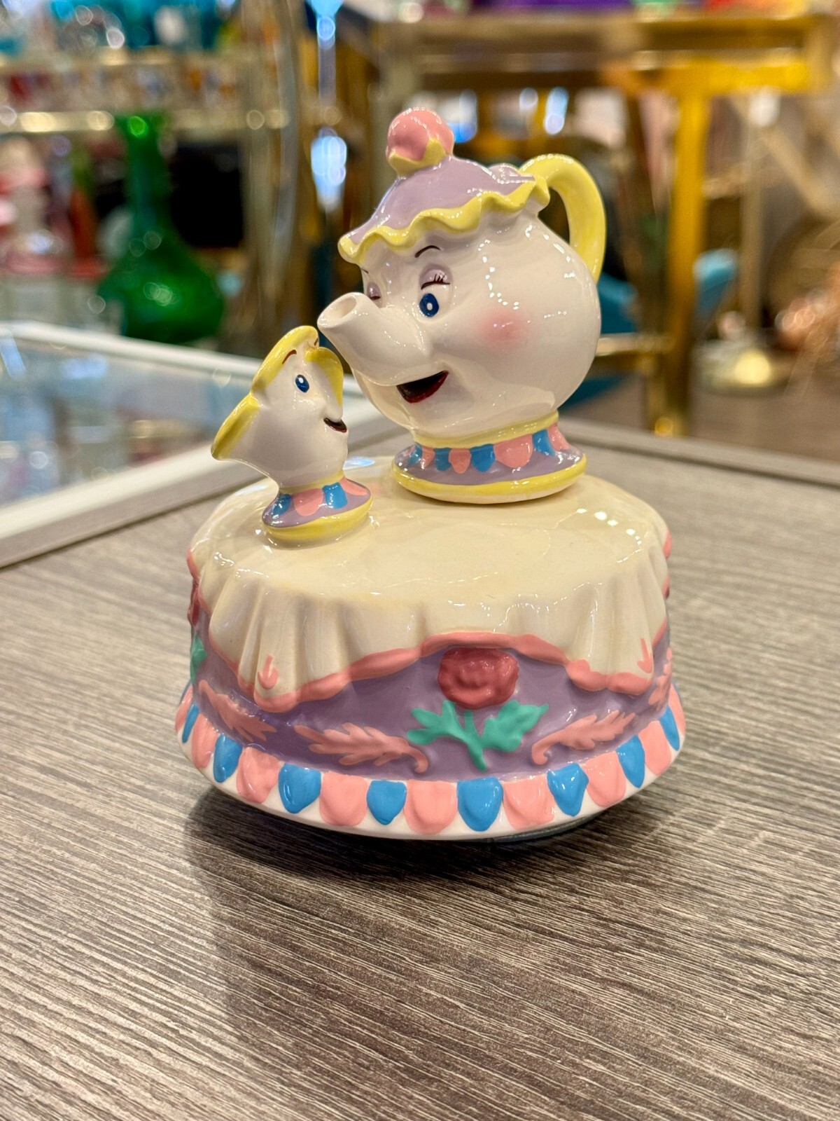 Vintage Schmid Disney Beauty and The Beast Mrs. Potts and