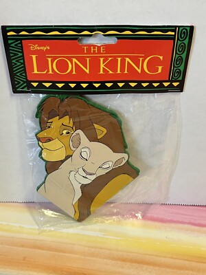NOS The Lion King wooden Christmas ornament VTG