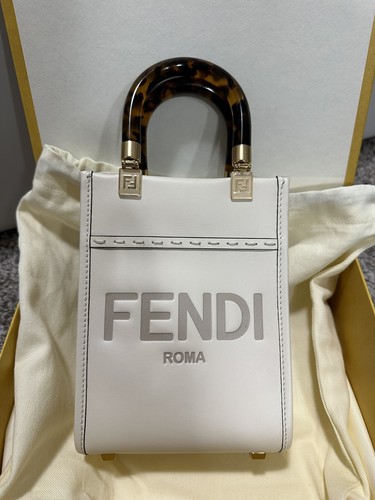 【FENDI】MINI SUNSHINE SHOPPER Fendi Denim Mini Sunshine Shopper Tote | Consign of the Times ™
