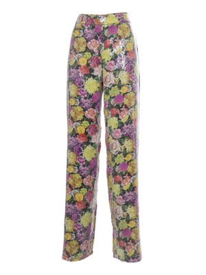 Pre-owned Max Mara Studio Zaino Trousers In Multicolor