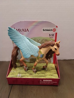 Schleich Bayala Decorated Pegasus Stallion Figure 70574 hard to find