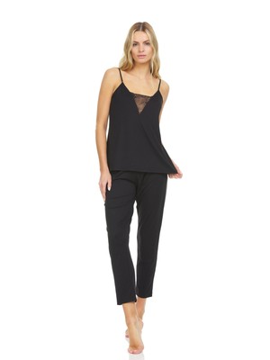 

FLORA NIKROOZ Intimates Черная майка Sleep Shirt, Черный