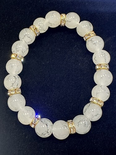 CRAFTDLondon クラフトロンドン Howlite Bead Bracelet Men's
