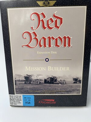 Red Baron Mission Builder Expansion Disk 3.5'' DD (PC, 1992)