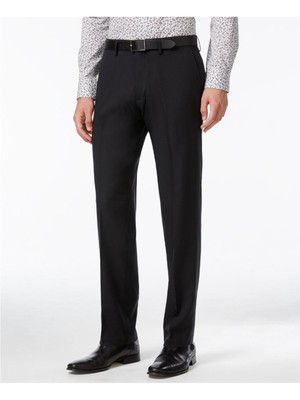 

REACTION KENNETH COLE Мужские черные брюки с плоской передней частью, стрейч, 33W\32L, Черный, 29-354084
